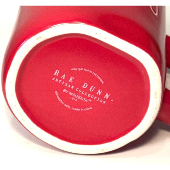 Rae Dunn Red Hug Coffee Mug - Picture 3 of 3